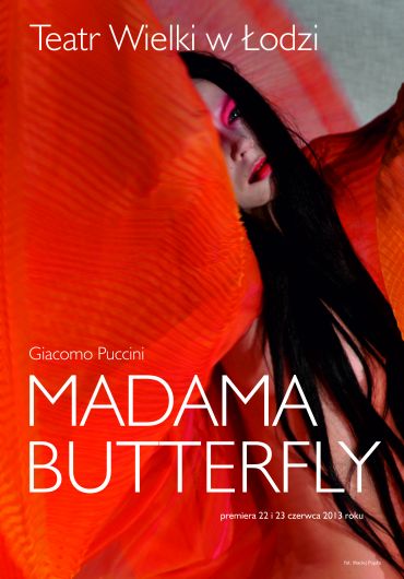 Plakat do spektaklu: MADAMA BUTTERFLY