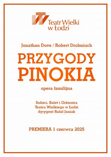 Plakat do spektaklu: PRZYGODY PINOKIA